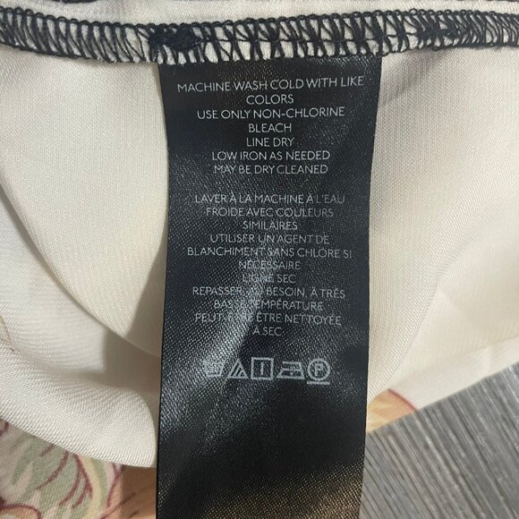 BY ANTHROPOLOGIE Sz S The Bielle Satin Floral Relaxed Button-down‎ Shirt Blouse - Picture 12 of 15